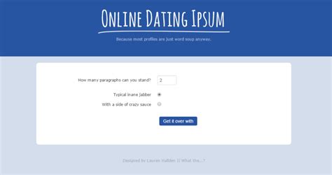 dating ipsum